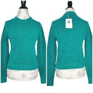 & Other Stories | Women | Marled Green Wool Alpaca Blend Crew Neck Sweater | XS